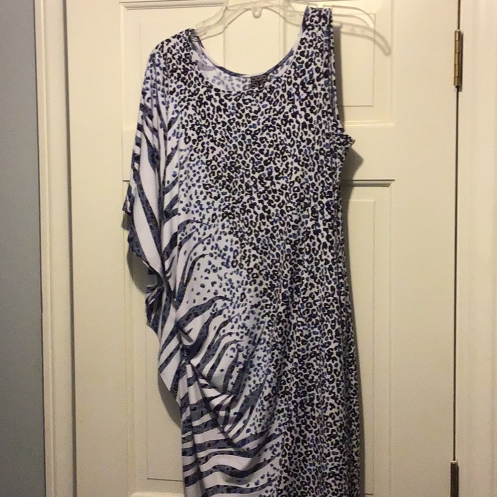 Knee length animal print cocktail dress size xl